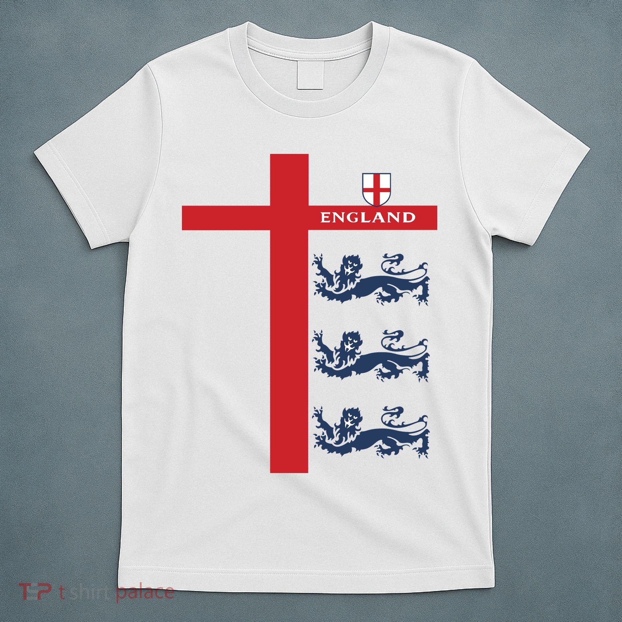England Soccer Three Lions Flag T-Shirt