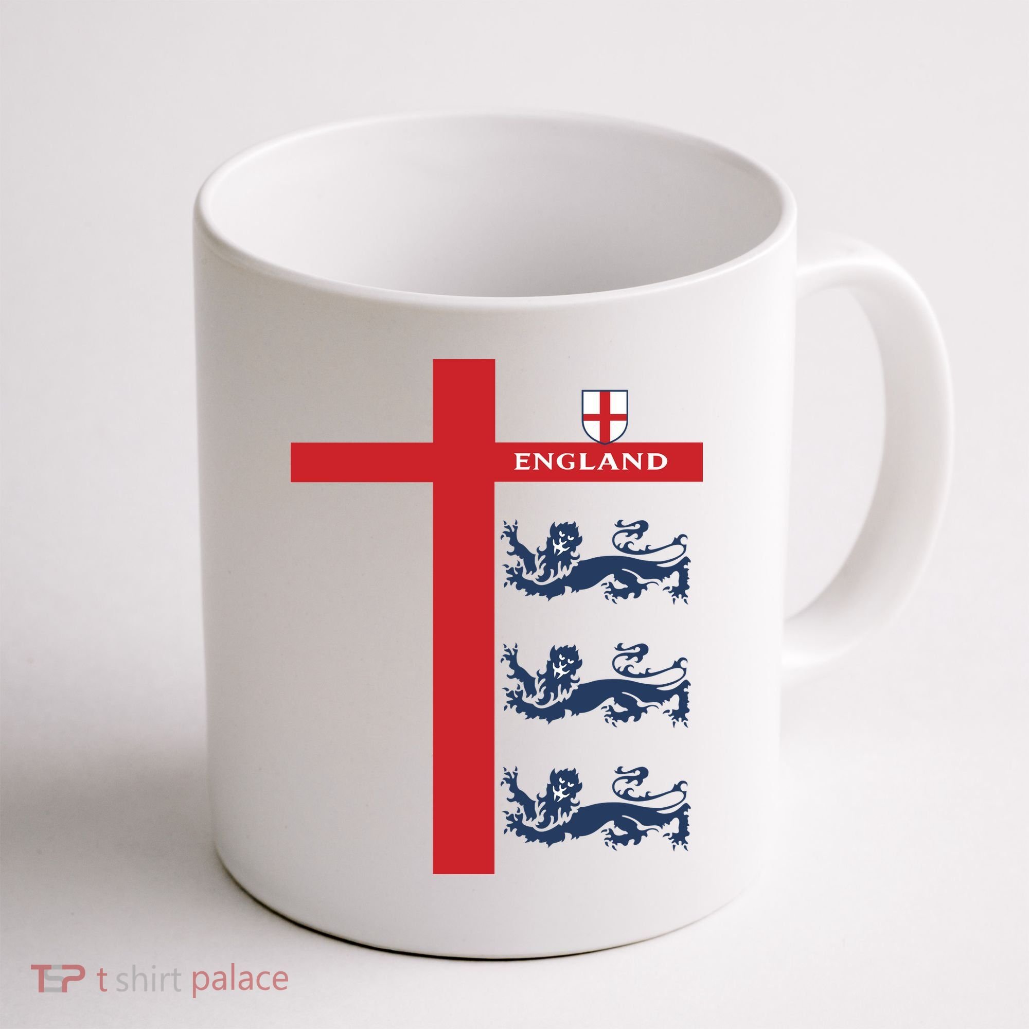 England Soccer Three Lions Flag Coffee Mug