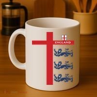 England Soccer Three Lions Flag Coffee Mug thumb 4