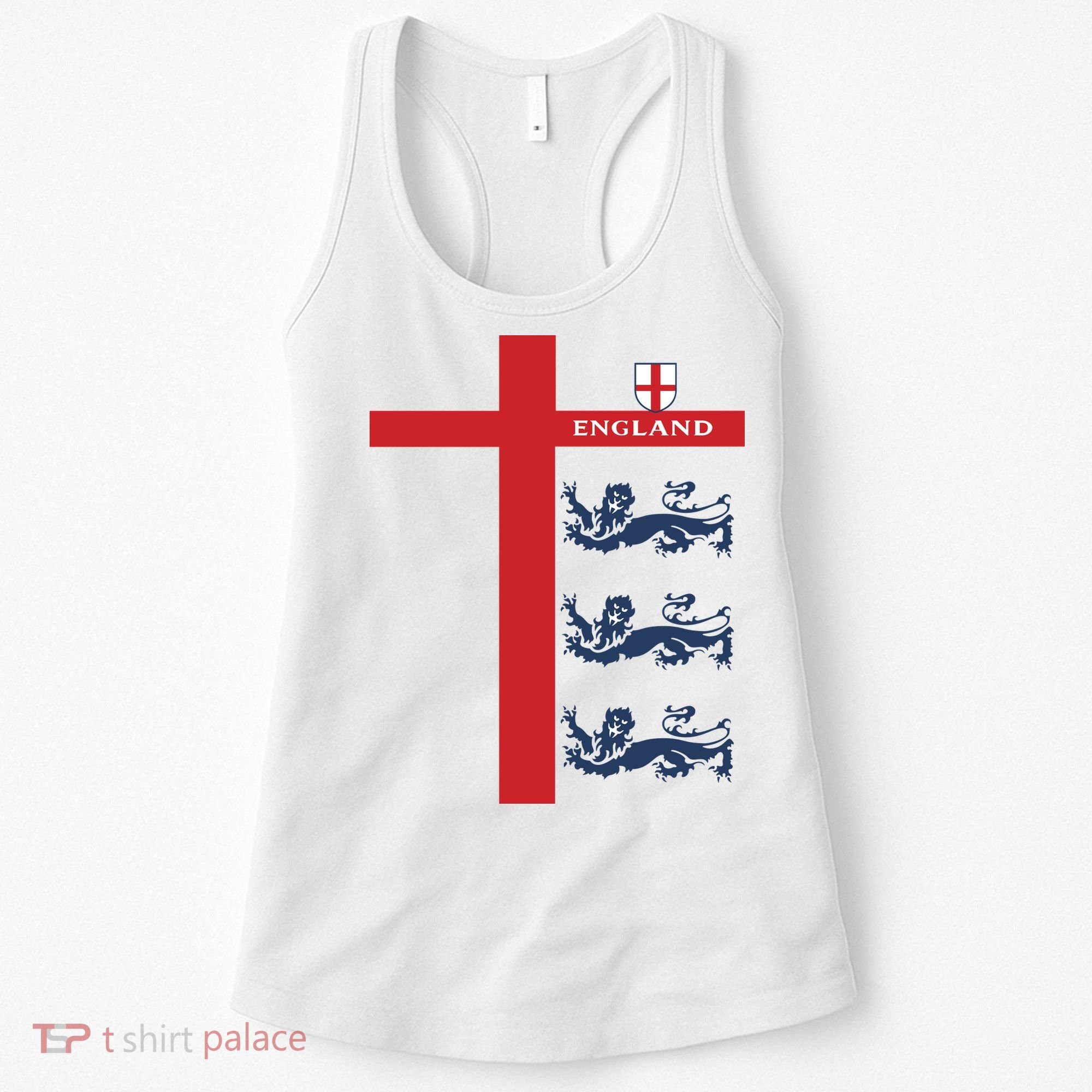 England Soccer Three Lions Flag Women's Tank Top