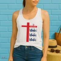 England Soccer Three Lions Flag Women's Tank Top thumb 2