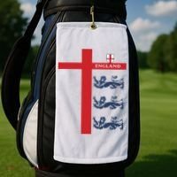 England Soccer Three Lions Flag Golf Towel thumb 2