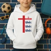 England Soccer Three Lions Flag Kids Hoodie thumb 2