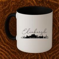 Edinburgh Scotland Tourist Graphic Skyline City Gift Coffee Mug thumb 2