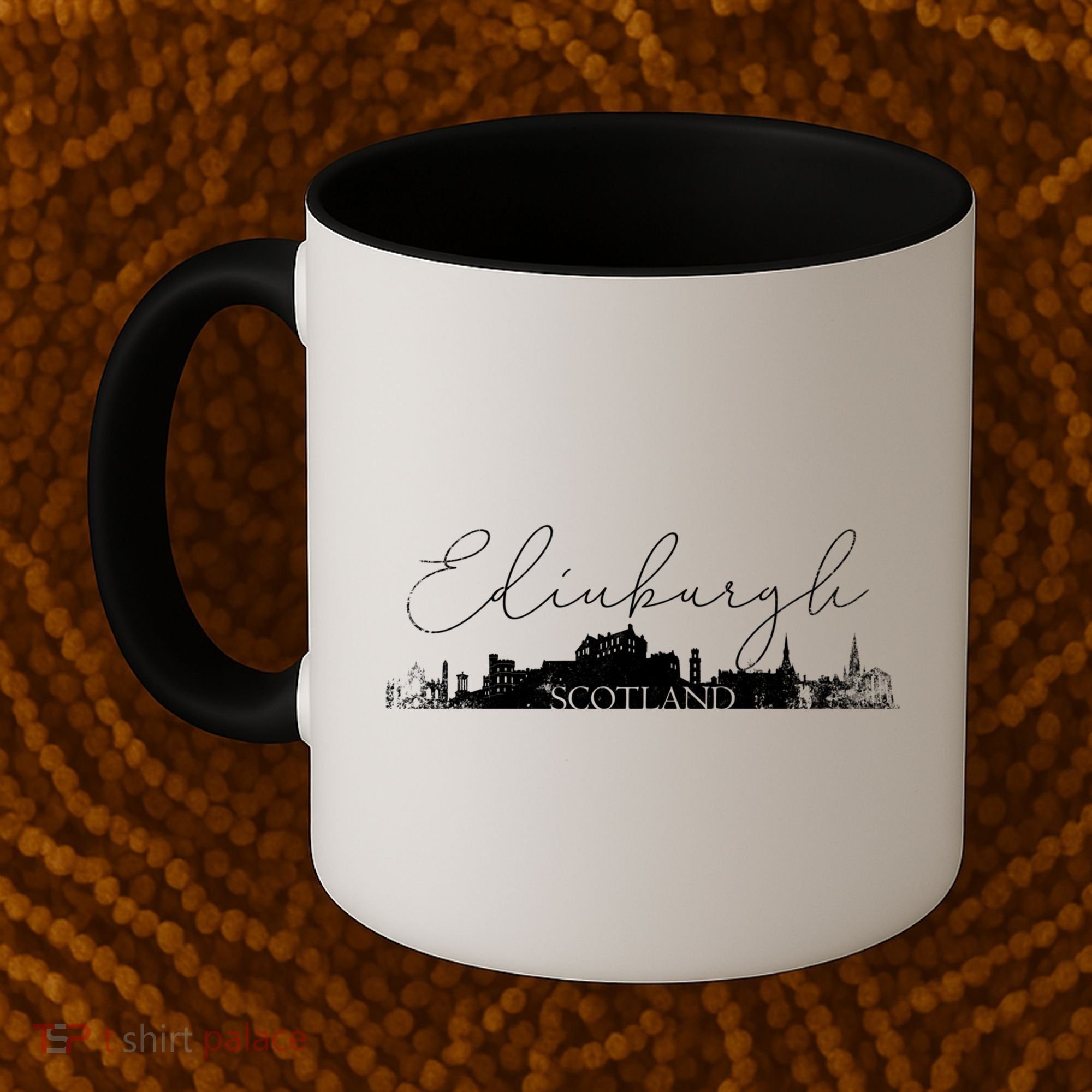 Edinburgh Scotland Tourist Graphic Skyline City Gift Coffee Mug