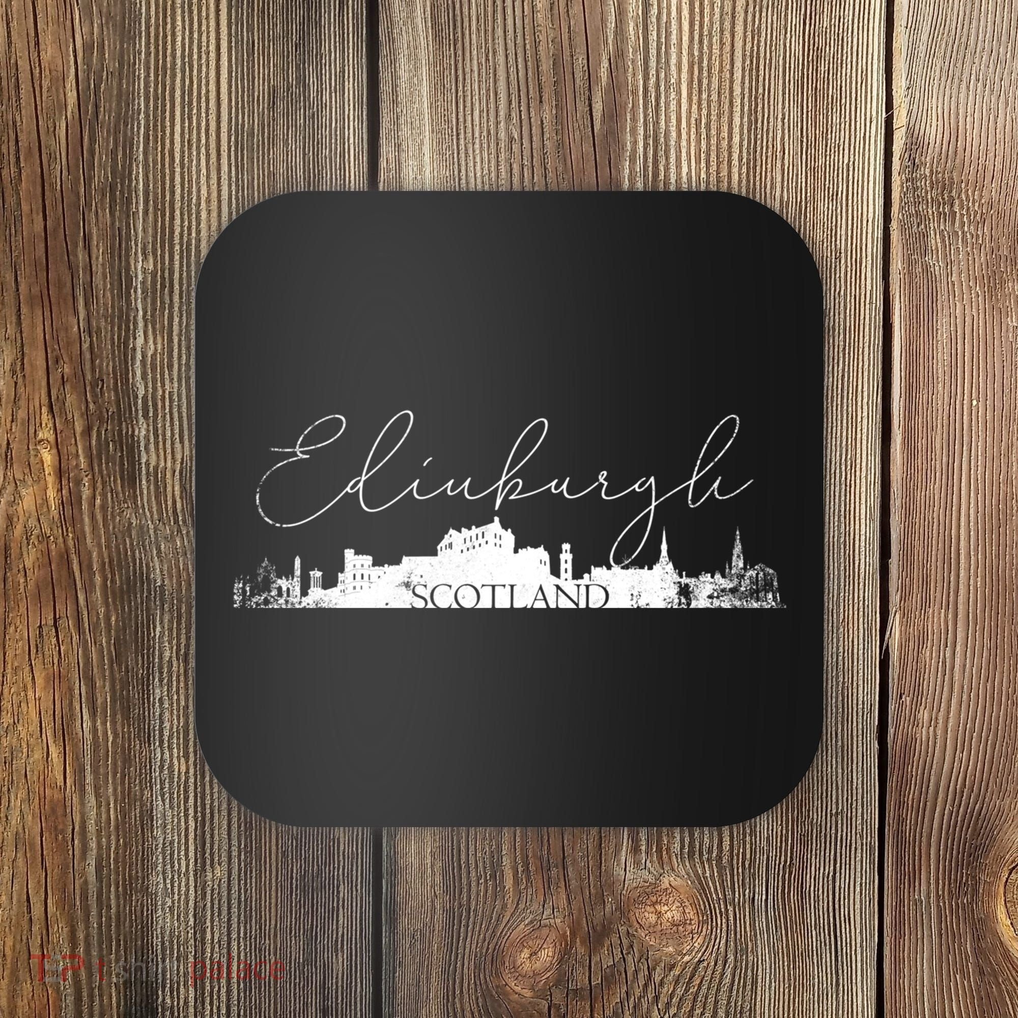 Edinburgh Scotland Tourist Graphic Skyline City Gift Coaster