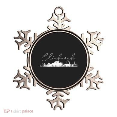 Edinburgh Scotland Tourist Graphic Skyline City Gift Ornament