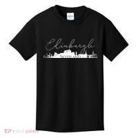 Edinburgh Scotland Tourist Graphic Skyline City Gift Kids T-Shirt thumb 0