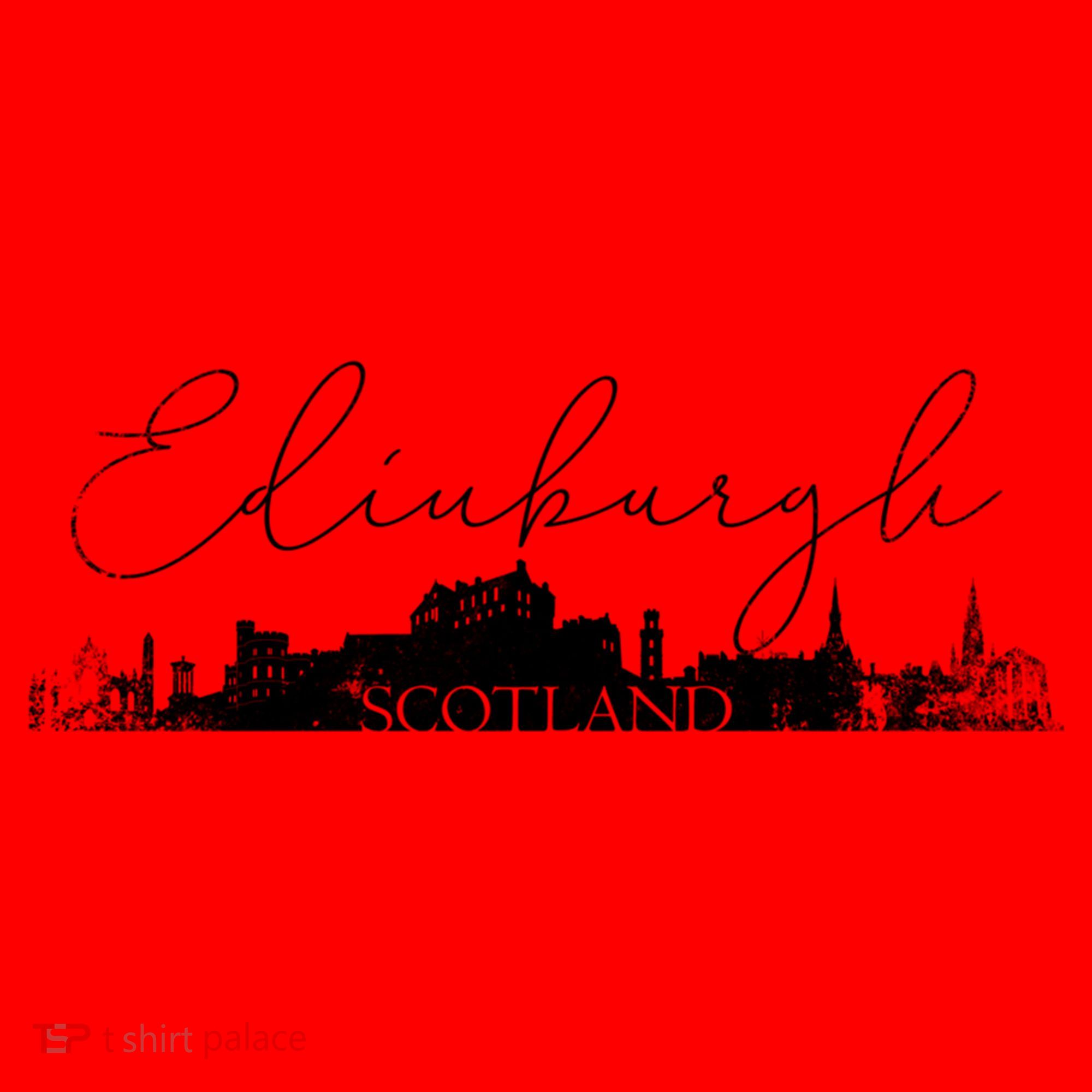 Edinburgh Scotland Tourist Graphic Skyline City Gift Santa Hat