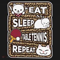 Eat Sleep Table Tennis Repeat Ping Pong Lover Outfit Women's Hoodie thumb 2