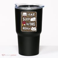 Eat Sleep Table Tennis Repeat Ping Pong Lover Outfit Tumbler thumb 0