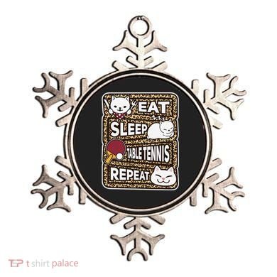 Eat Sleep Table Tennis Repeat Ping Pong Lover Outfit Ornament