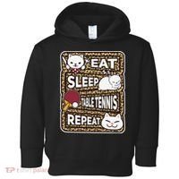 Eat Sleep Table Tennis Repeat Ping Pong Lover Outfit Toddler Hoodie thumb 0
