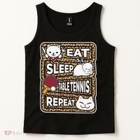 Eat Sleep Table Tennis Repeat Ping Pong Lover Outfit Tank Top thumb 2
