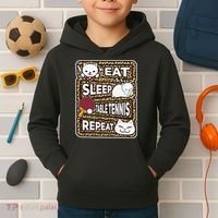 Eat Sleep Table Tennis Repeat Ping Pong Lover Outfit Kids Hoodie thumb 2