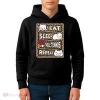 Eat Sleep Table Tennis Repeat Ping Pong Lover Outfit Kids Hoodie thumb 4