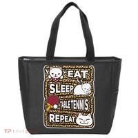 Eat Sleep Table Tennis Repeat Ping Pong Lover Outfit Tote Bag thumb 0