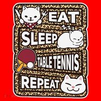 Eat Sleep Table Tennis Repeat Ping Pong Lover Outfit Santa Hat thumb 1
