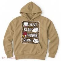 Eat Sleep Table Tennis Repeat Ping Pong Lover Outfit Hoodie thumb 0