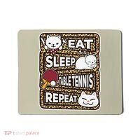 Eat Sleep Table Tennis Repeat Ping Pong Lover Outfit Mousepad thumb 0