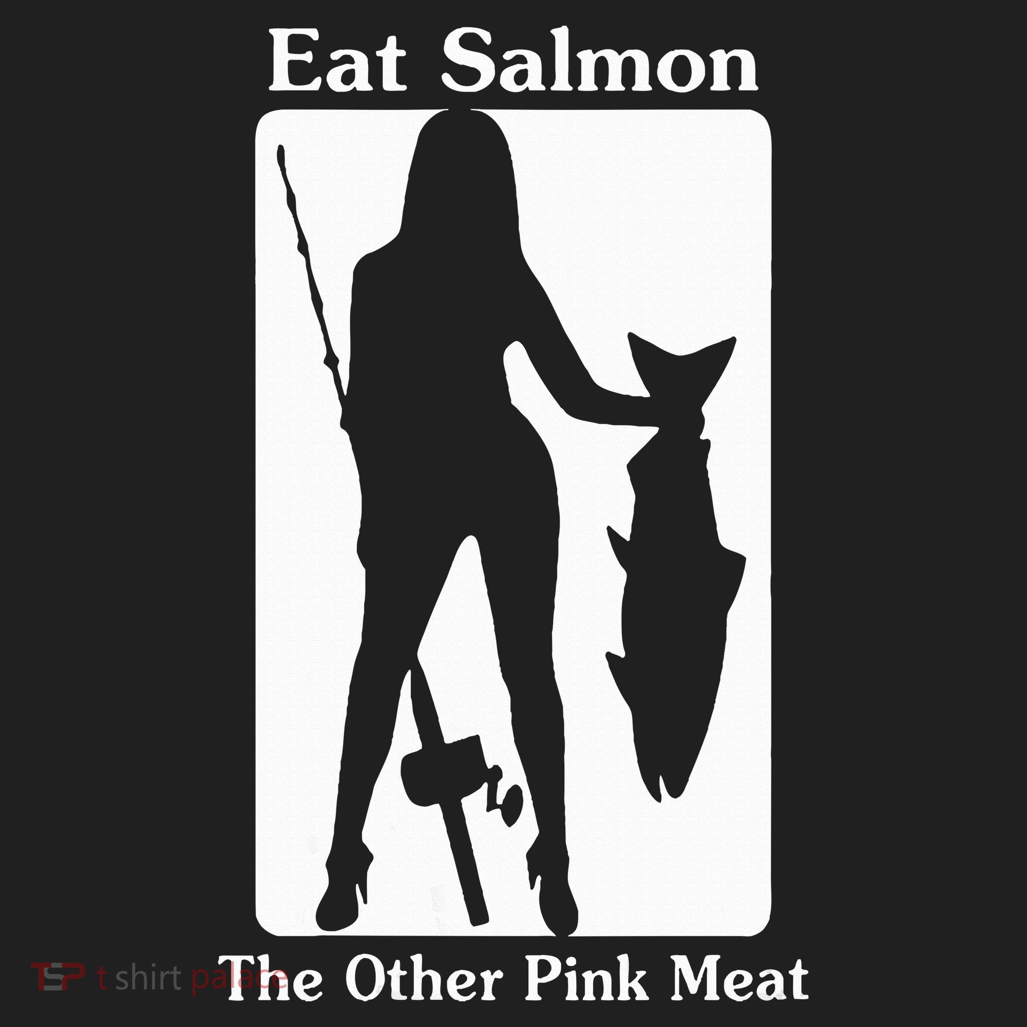 Eat Salmon The Other Pink Meat Funny Quote Plastic Christmas Ball Ornament
