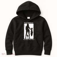 Eat Salmon The Other Pink Meat Funny Quote Kids Hoodie thumb 0