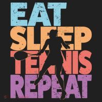 Eat Sleep Tennis Repeat Great Gift Tennis Gift Women's Sweatshirt thumb 2