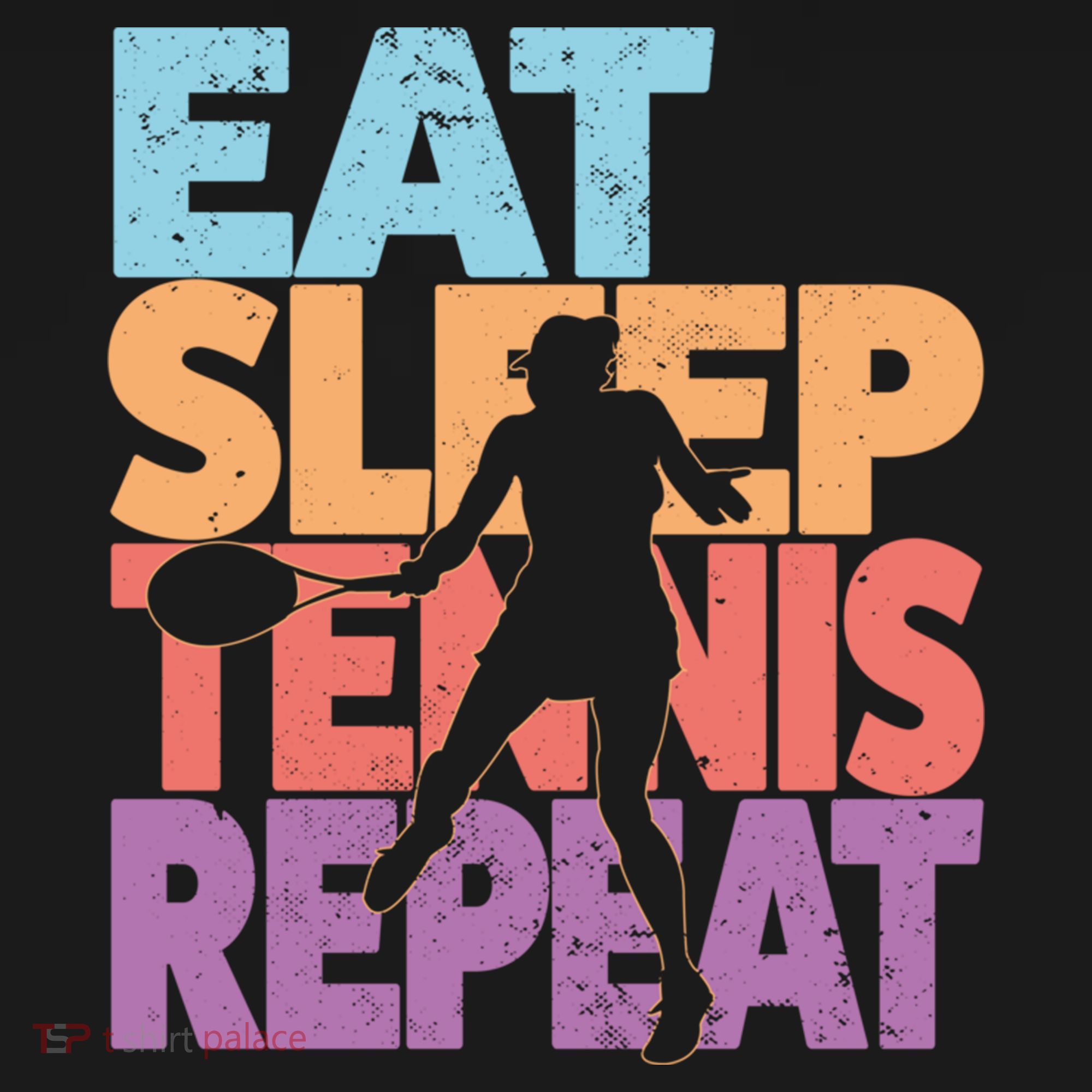 Eat Sleep Tennis Repeat Great Gift Tennis Gift Backpack