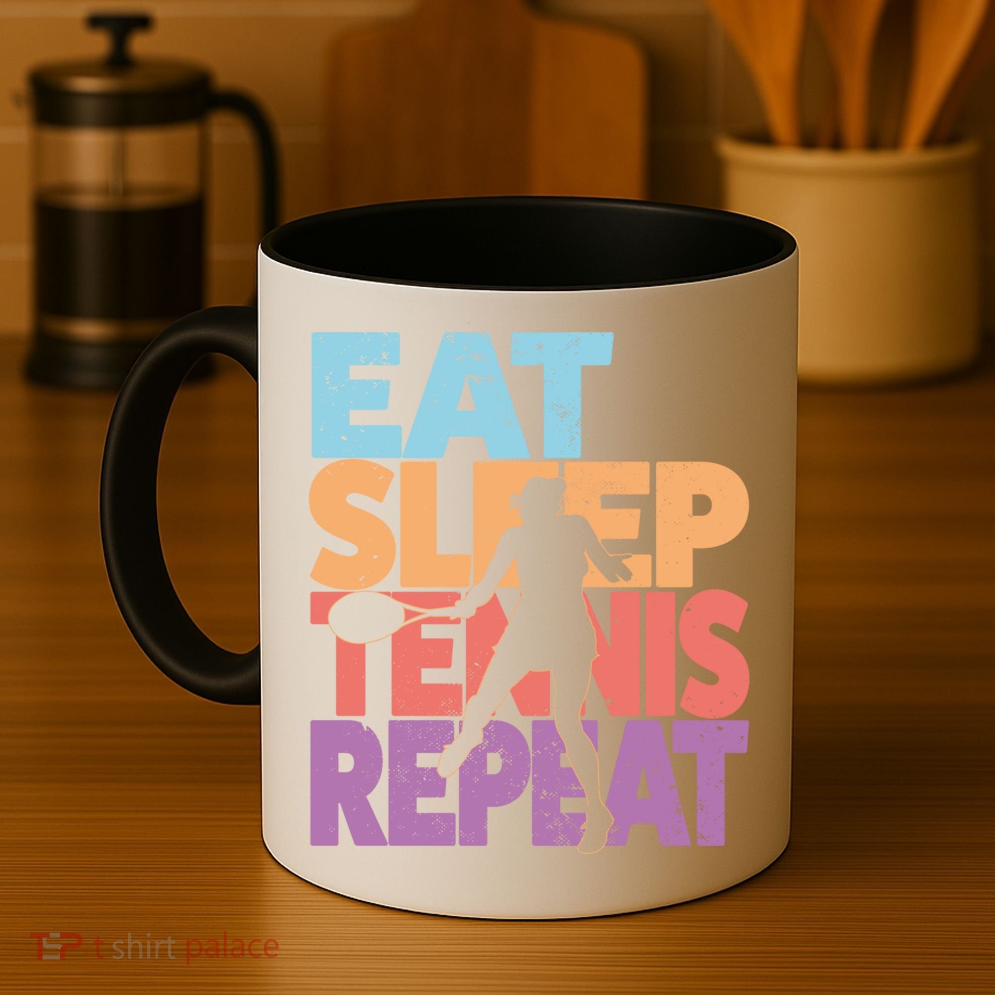 Eat Sleep Tennis Repeat Great Gift Tennis Gift Coffee Mug