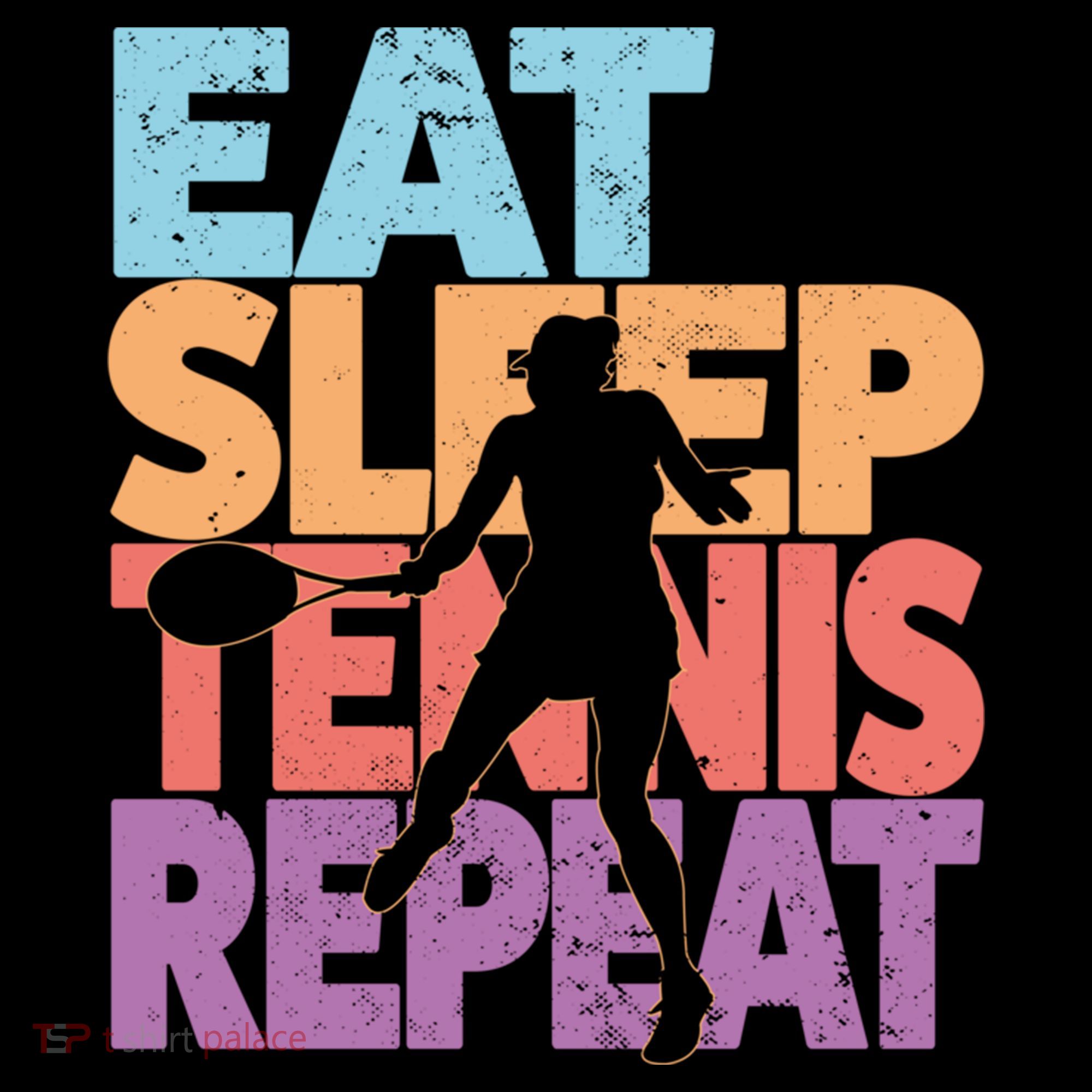 Eat Sleep Tennis Repeat Great Gift Tennis Gift Women's Hoodie
