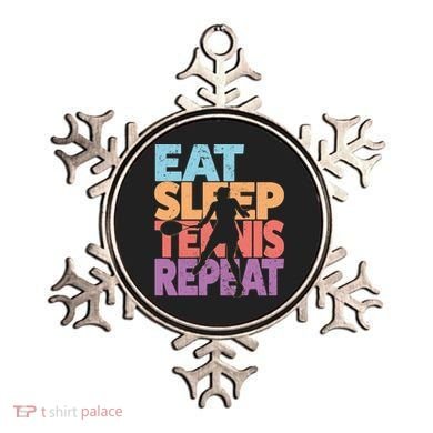Eat Sleep Tennis Repeat Great Gift Tennis Gift Ornament