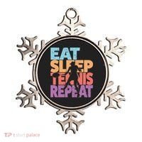 Eat Sleep Tennis Repeat Great Gift Tennis Gift Ornament thumb 0