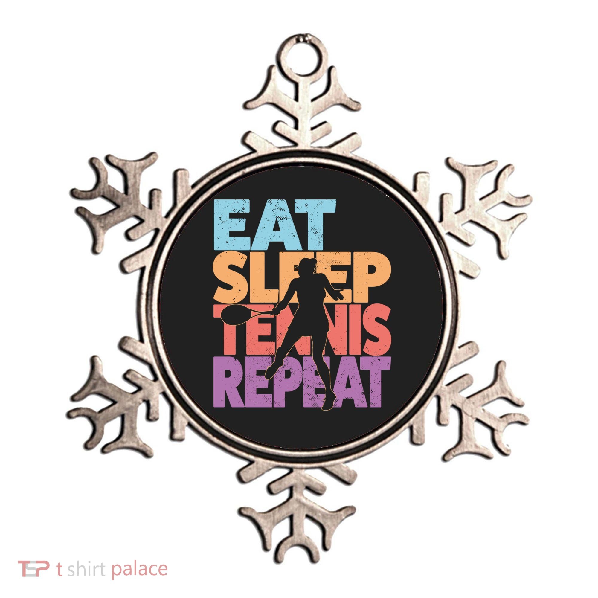 Eat Sleep Tennis Repeat Great Gift Tennis Gift Ornament