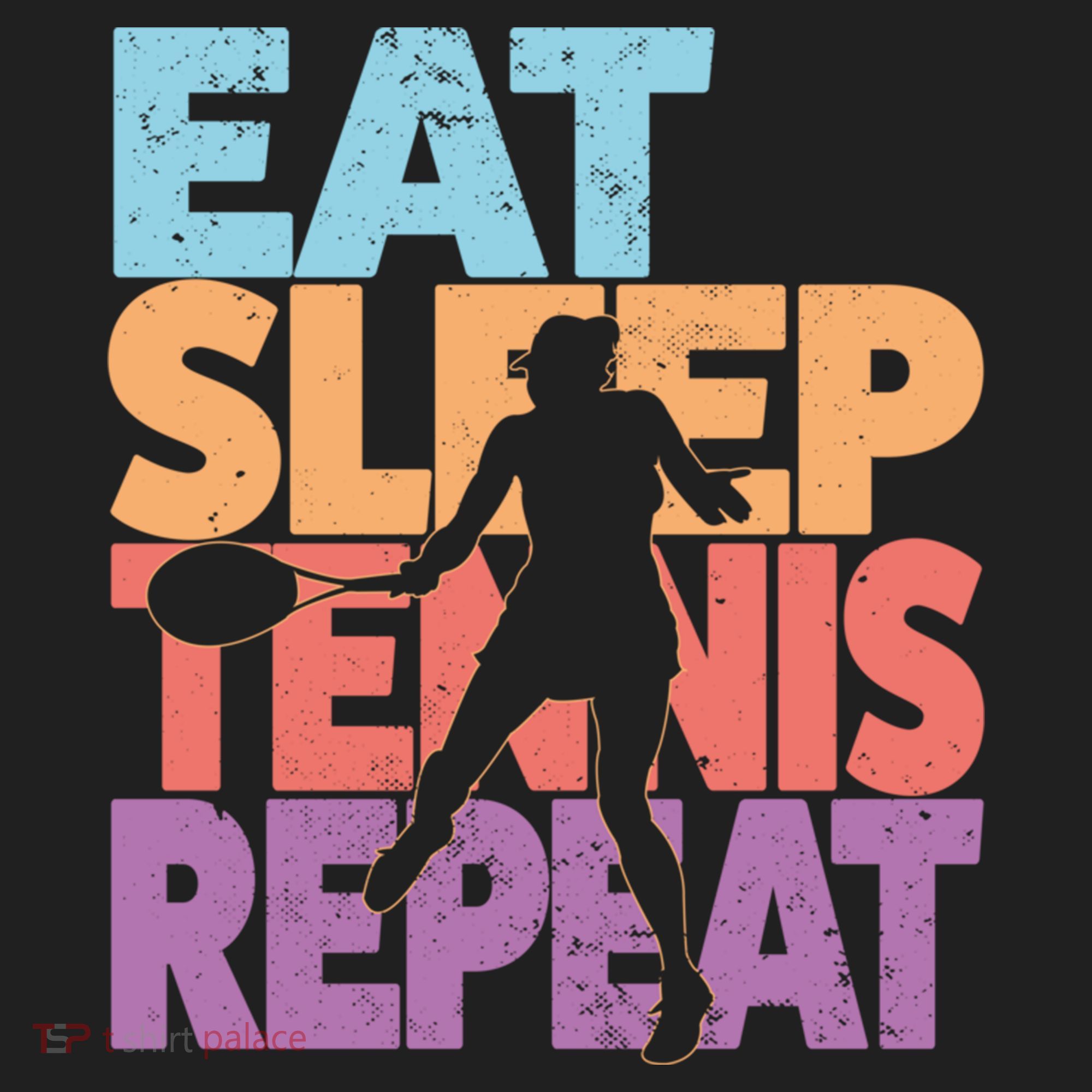 Eat Sleep Tennis Repeat Great Gift Tennis Gift Golf Towel