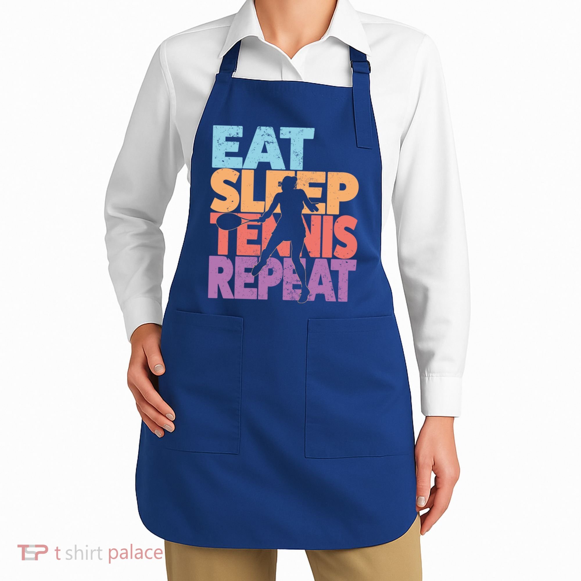Eat Sleep Tennis Repeat Great Gift Tennis Gift Apron