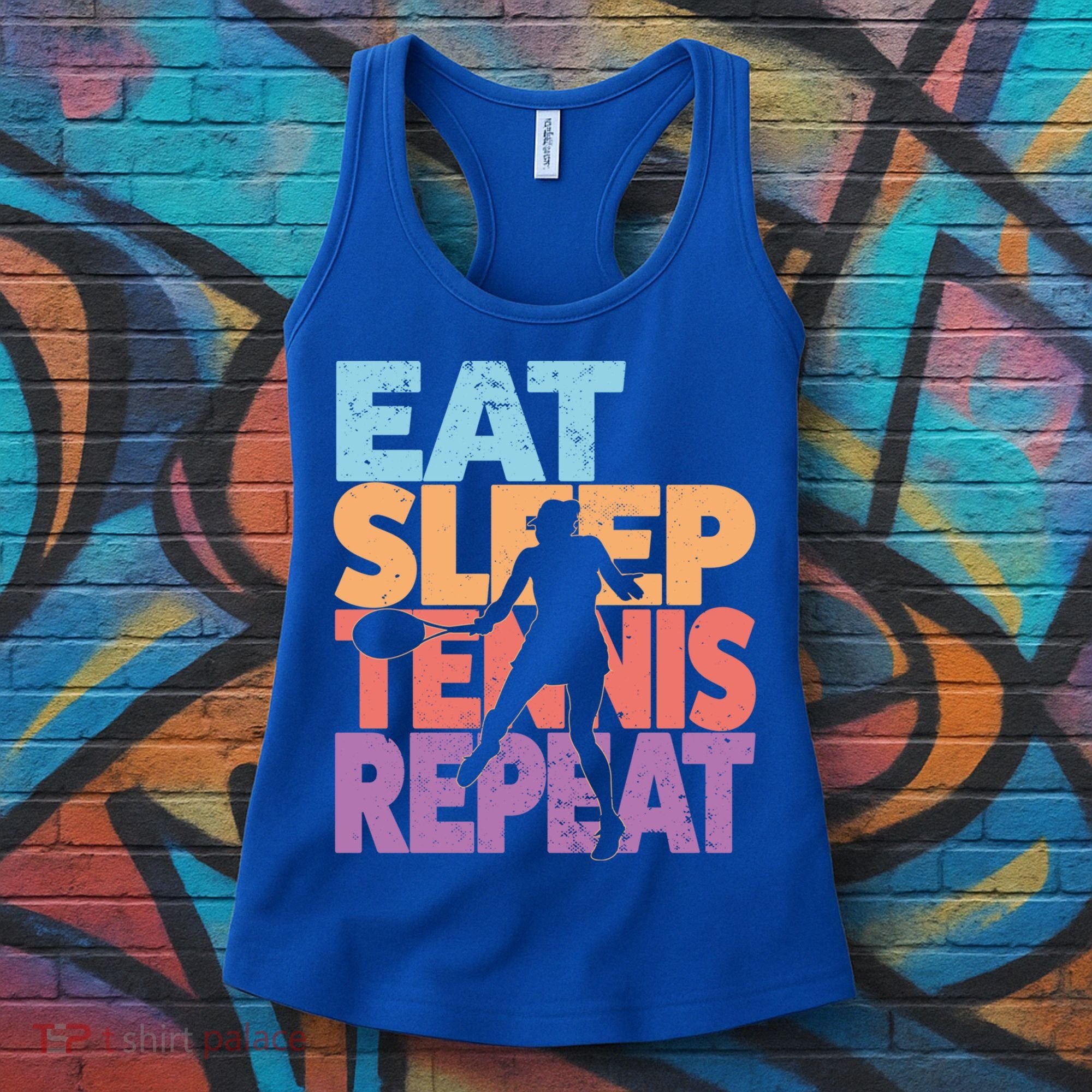 Eat Sleep Tennis Repeat Great Gift Tennis Gift Women's Tank Top