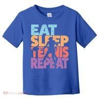 Eat Sleep Tennis Repeat Great Gift Tennis Gift Toddler T-Shirt thumb 0