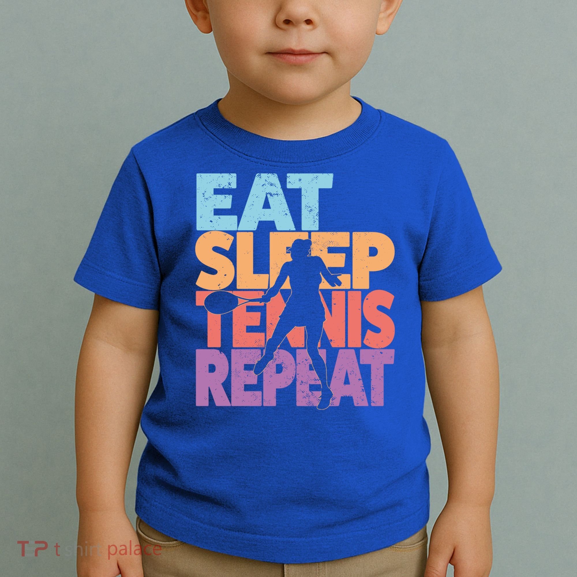 Eat Sleep Tennis Repeat Great Gift Tennis Gift Toddler T-Shirt