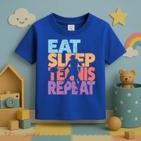 Eat Sleep Tennis Repeat Great Gift Tennis Gift Toddler T-Shirt thumb 3