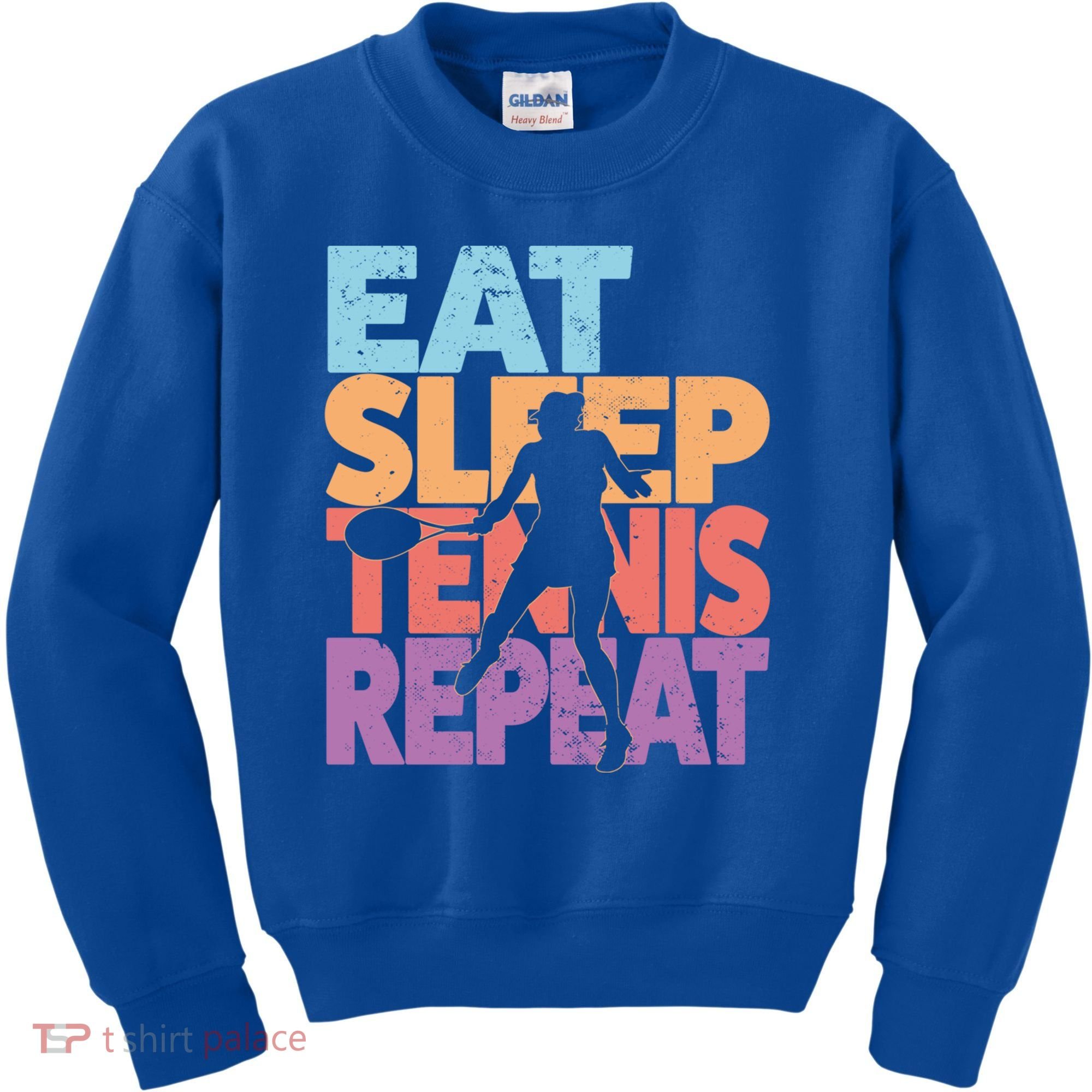 Eat Sleep Tennis Repeat Great Gift Tennis Gift Kids Sweatshirt