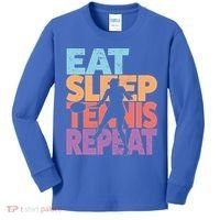 Eat Sleep Tennis Repeat Great Gift Tennis Gift Kids Long Sleeve Shirt thumb 0