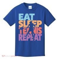 Eat Sleep Tennis Repeat Great Gift Tennis Gift Kids T-Shirt thumb 0