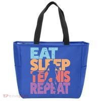 Eat Sleep Tennis Repeat Great Gift Tennis Gift Tote Bag thumb 0