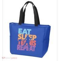 Eat Sleep Tennis Repeat Great Gift Tennis Gift Tote Bag thumb 3