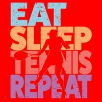Eat Sleep Tennis Repeat Great Gift Tennis Gift Santa Hat thumb 1