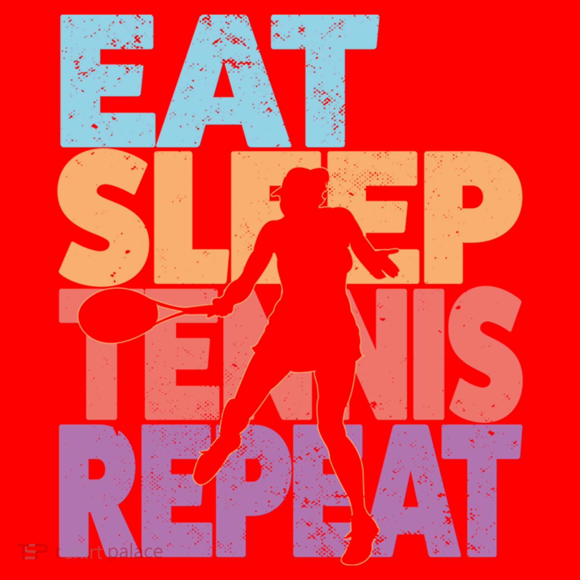 Eat Sleep Tennis Repeat Great Gift Tennis Gift Santa Hat