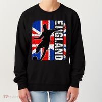England Soccer Team British Flag Jersey Football Fans Women's Sweatshirt thumb 0