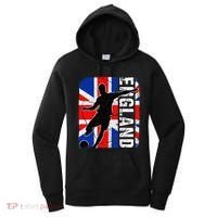 England Soccer Team British Flag Jersey Football Fans Women's Hoodie thumb 0