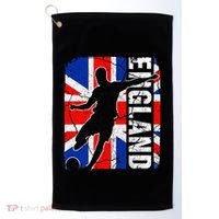 England Soccer Team British Flag Jersey Football Fans Golf Towel thumb 0