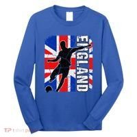 England Soccer Team British Flag Jersey Football Fans Long Sleeve Shirt thumb 0